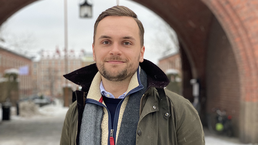 Emil Lantz tar examen som KTH:s första cybersäkerhetsingenjör