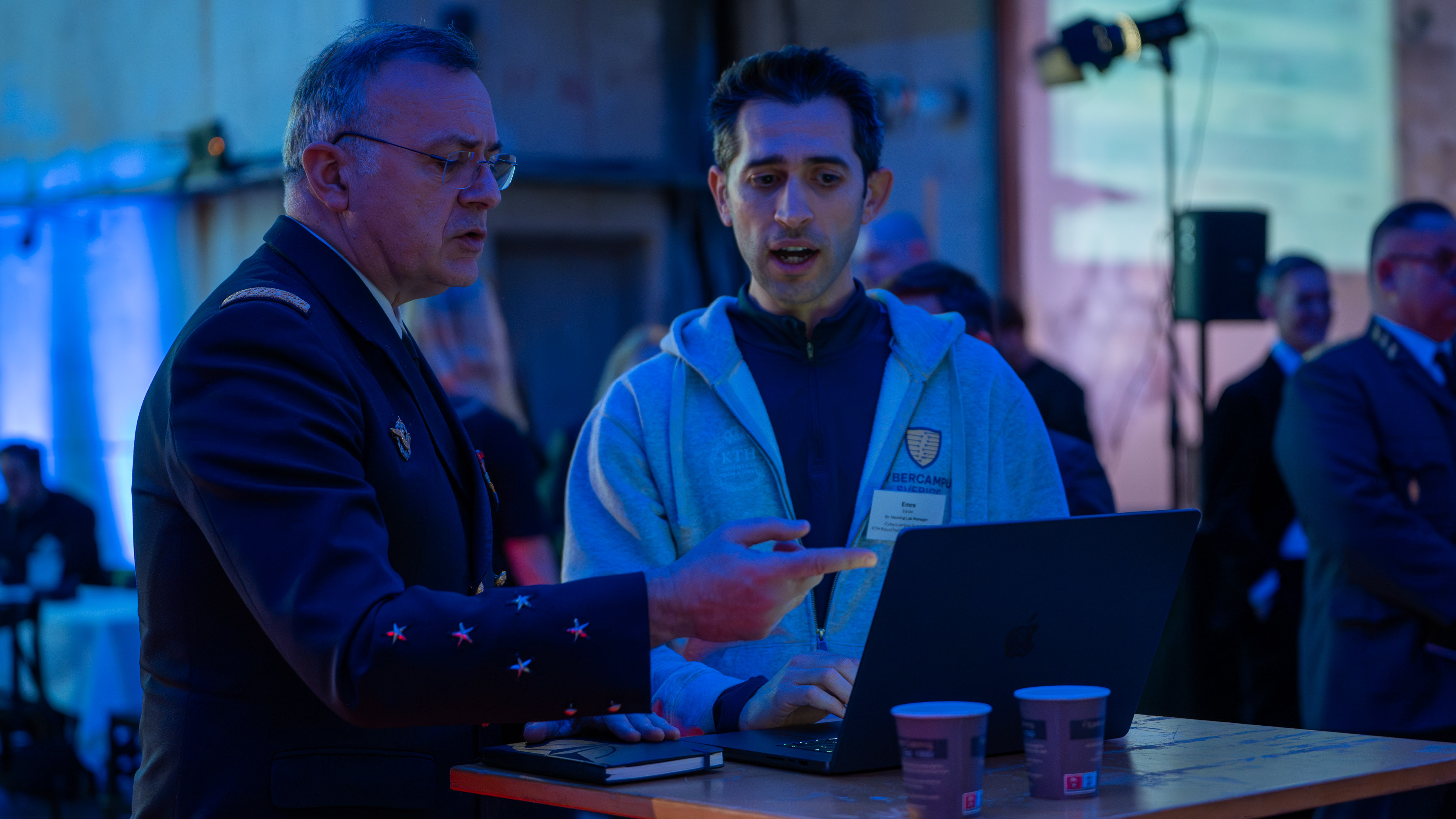 Admiral Vandier and Emre Süren.