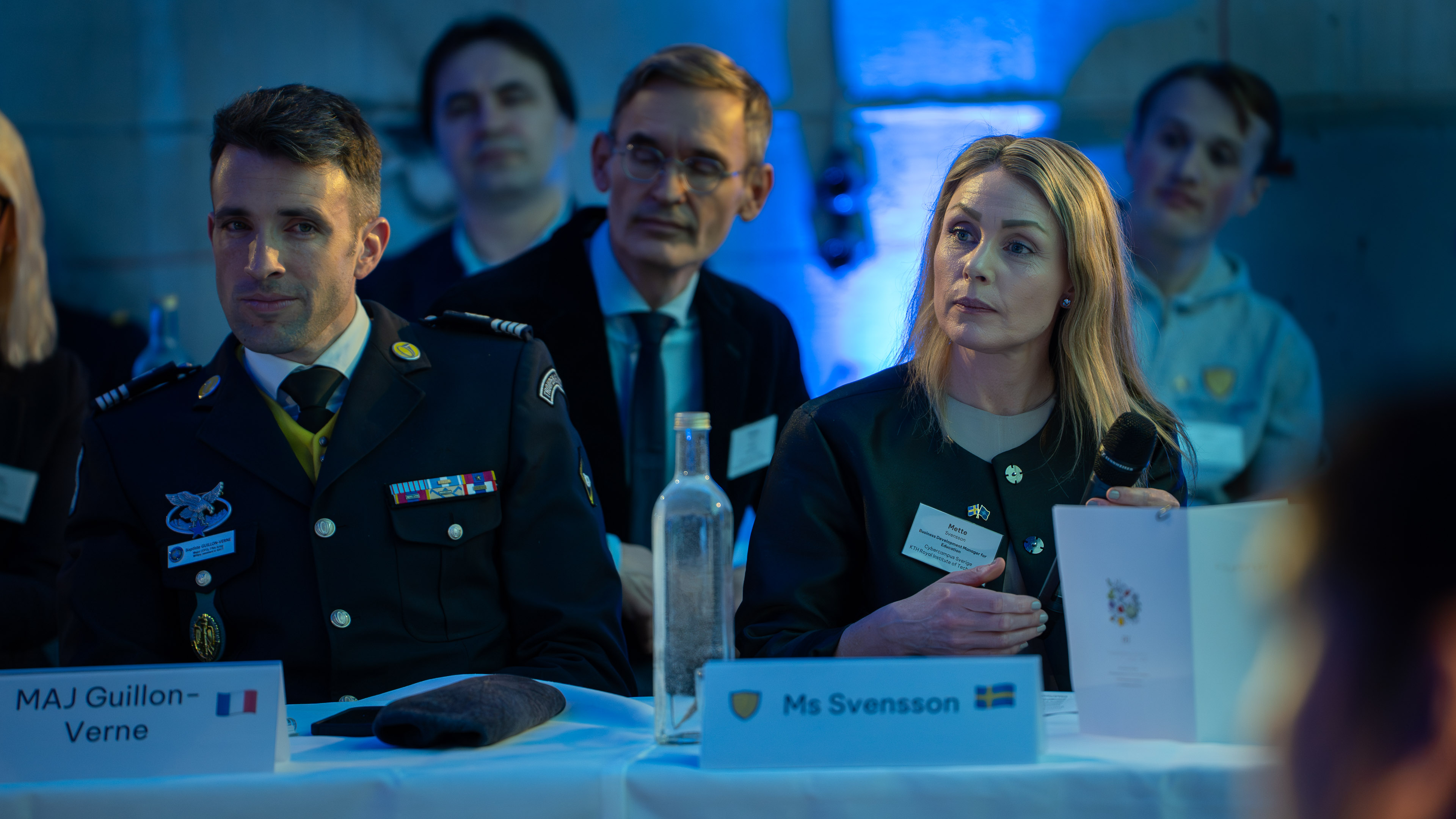 Major Guillon-Verne and Mette Svensson.